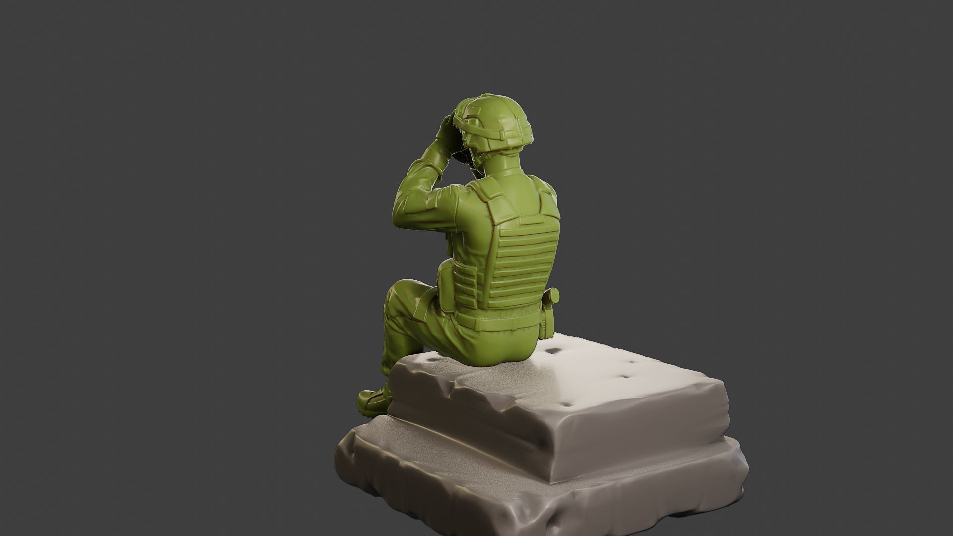 Conflict Scene Figurine Print ESFP1 009 3D print model_5