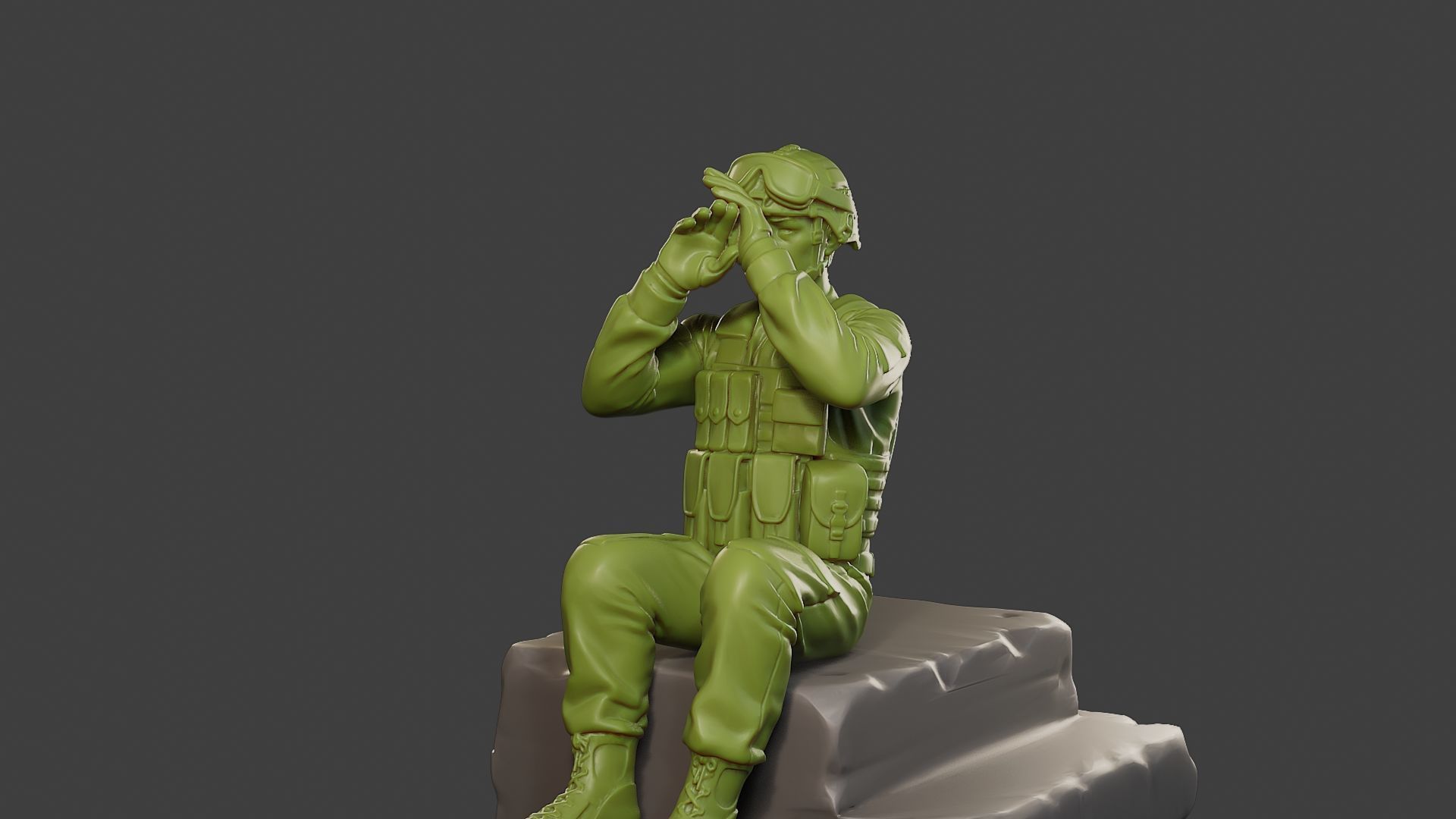 Conflict Scene Figurine Print ESFP1 009 3D print model_27