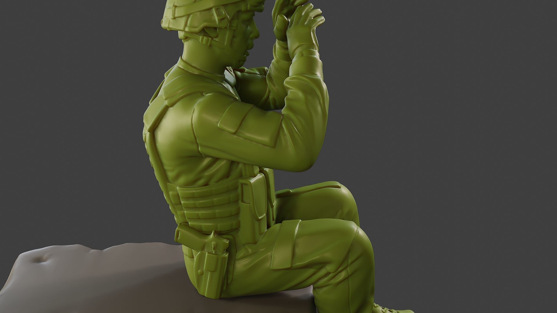 Conflict Scene Figurine Print ESFP1 009 3D print model_20