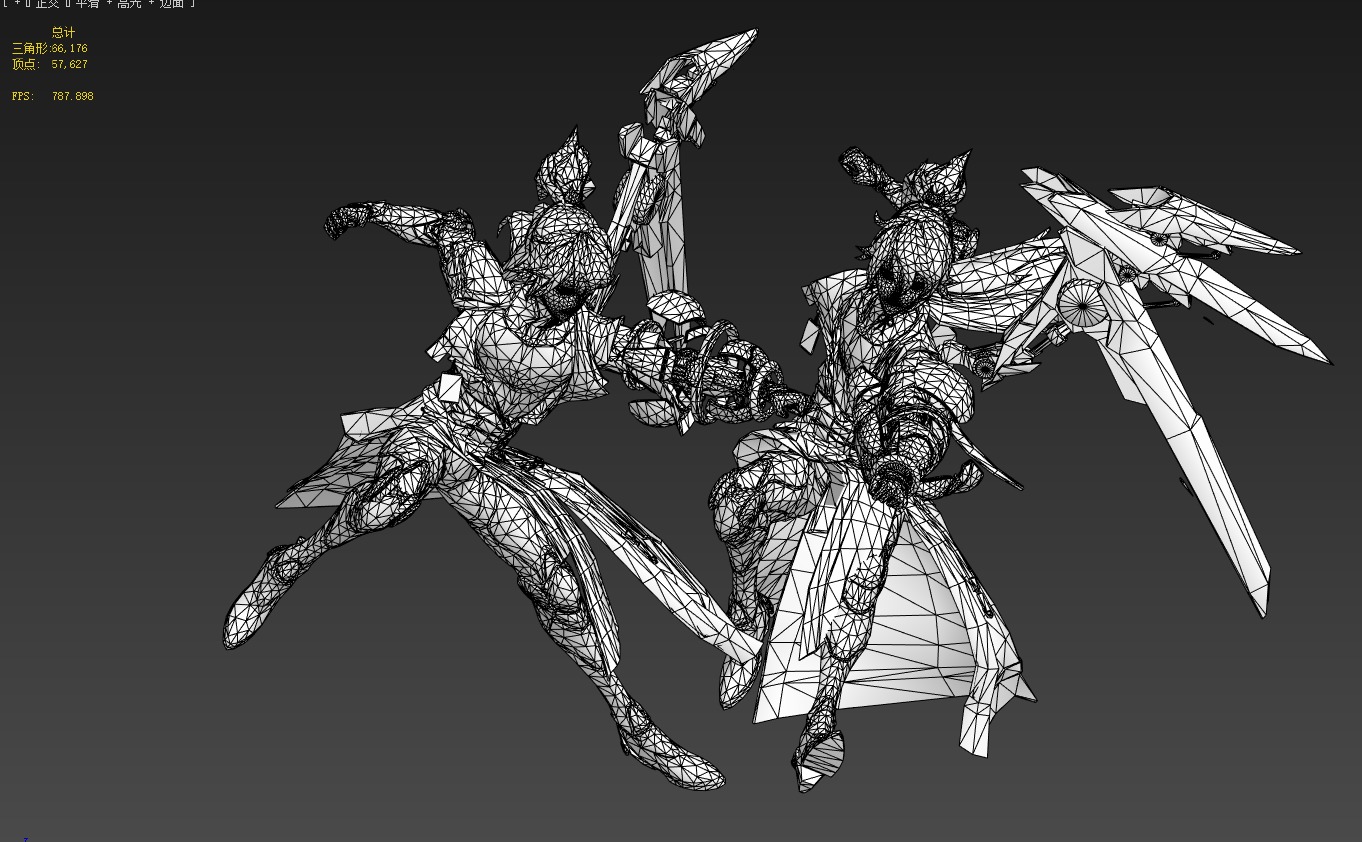 Twin brothers 3D model_5