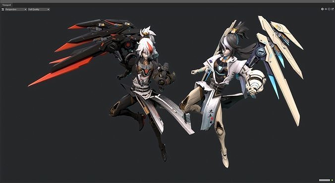 Twin brothers 3D model