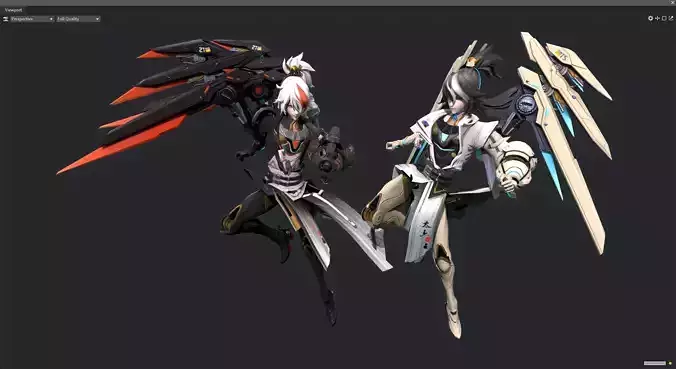 Twin brothers 3D model
