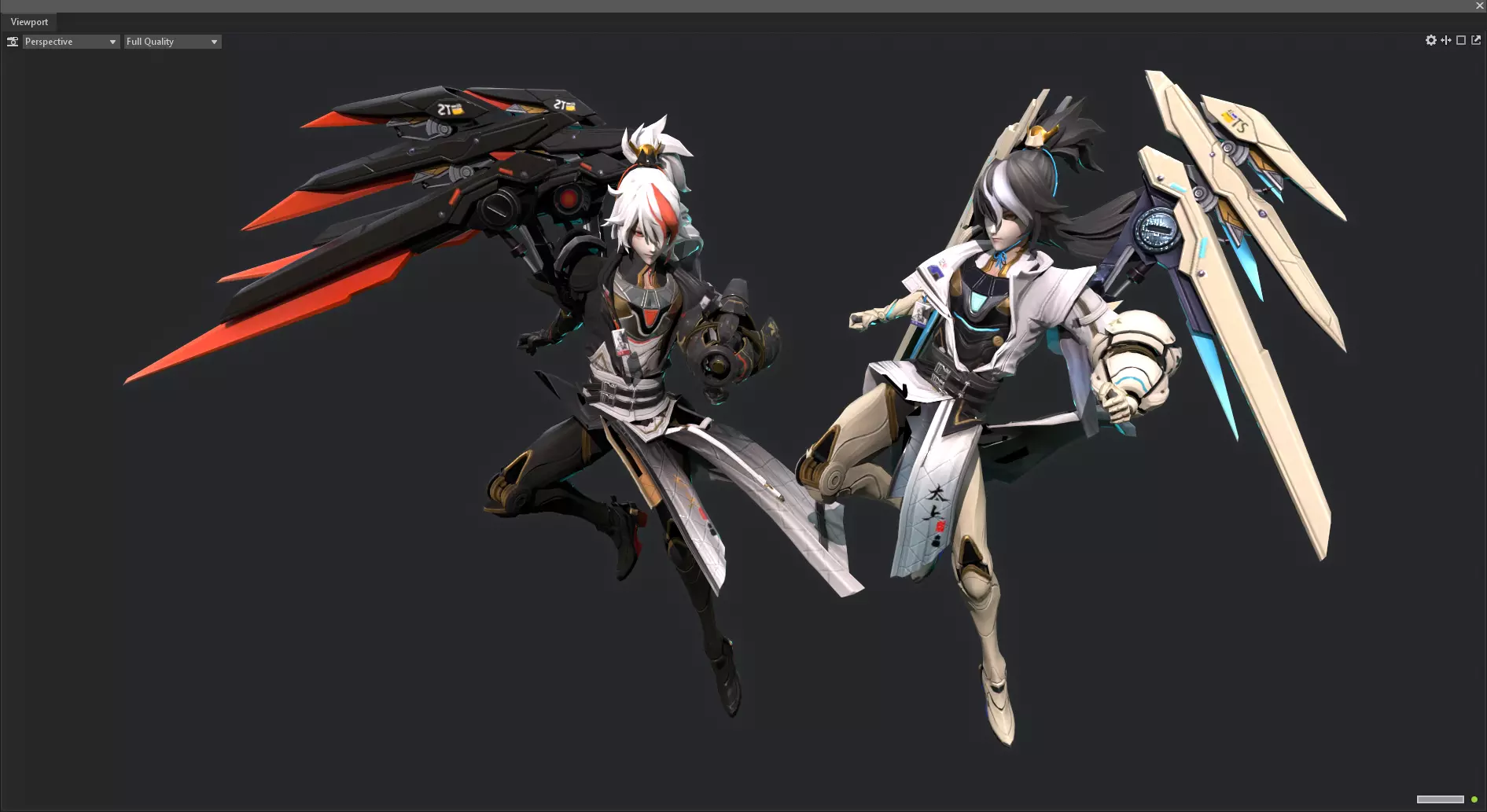 Twin brothers 3D model_0