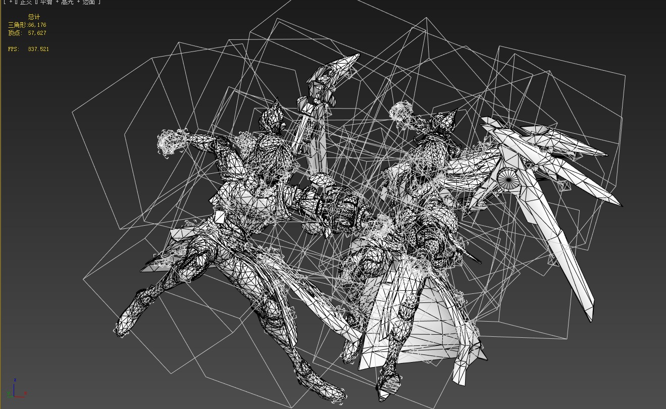 Twin brothers 3D model_4