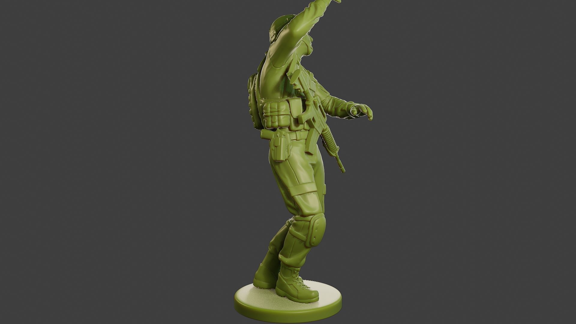 Conflict Scene Figurine Print ESFP1 010 3D print model_9