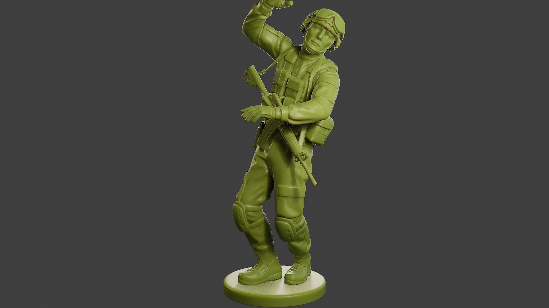 Conflict Scene Figurine Print ESFP1 010 3D print model_2
