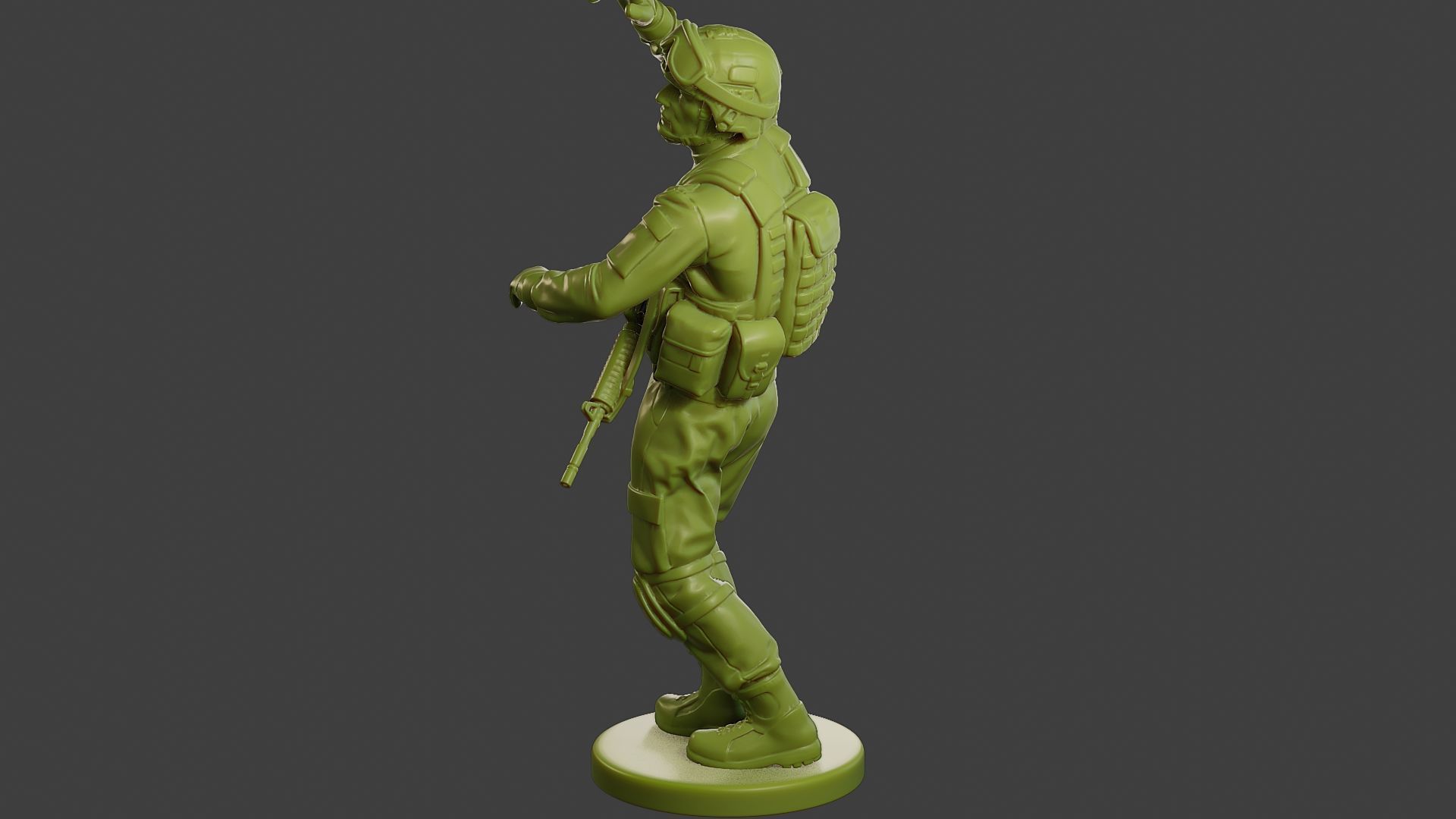 Conflict Scene Figurine Print ESFP1 010 3D print model_4