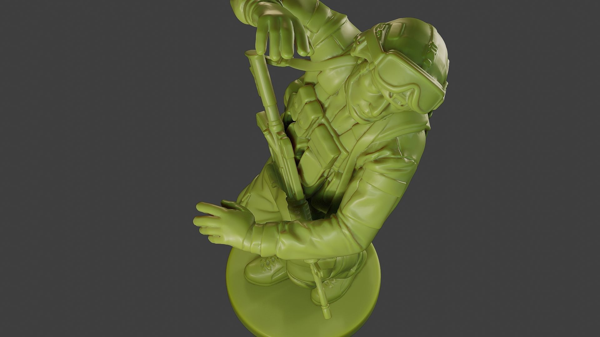 Conflict Scene Figurine Print ESFP1 010 3D print model_16