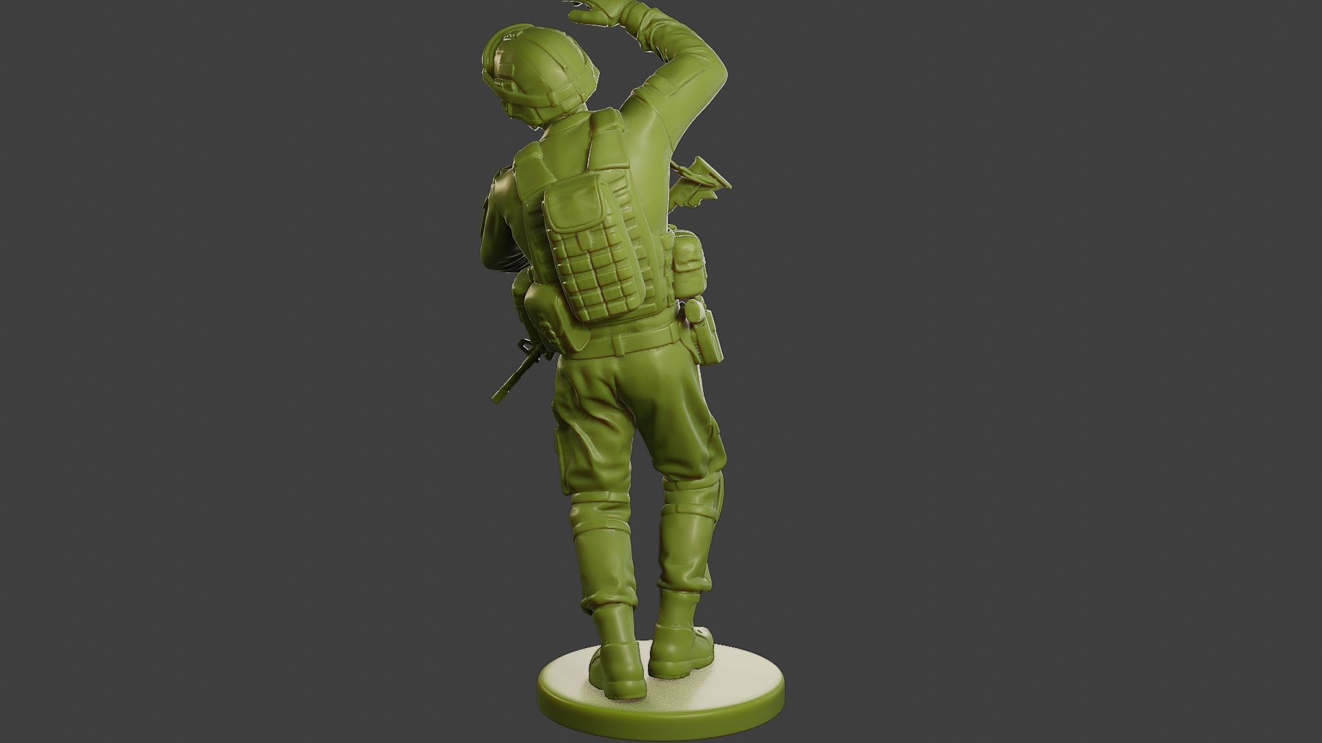 Conflict Scene Figurine Print ESFP1 010 3D print model_6