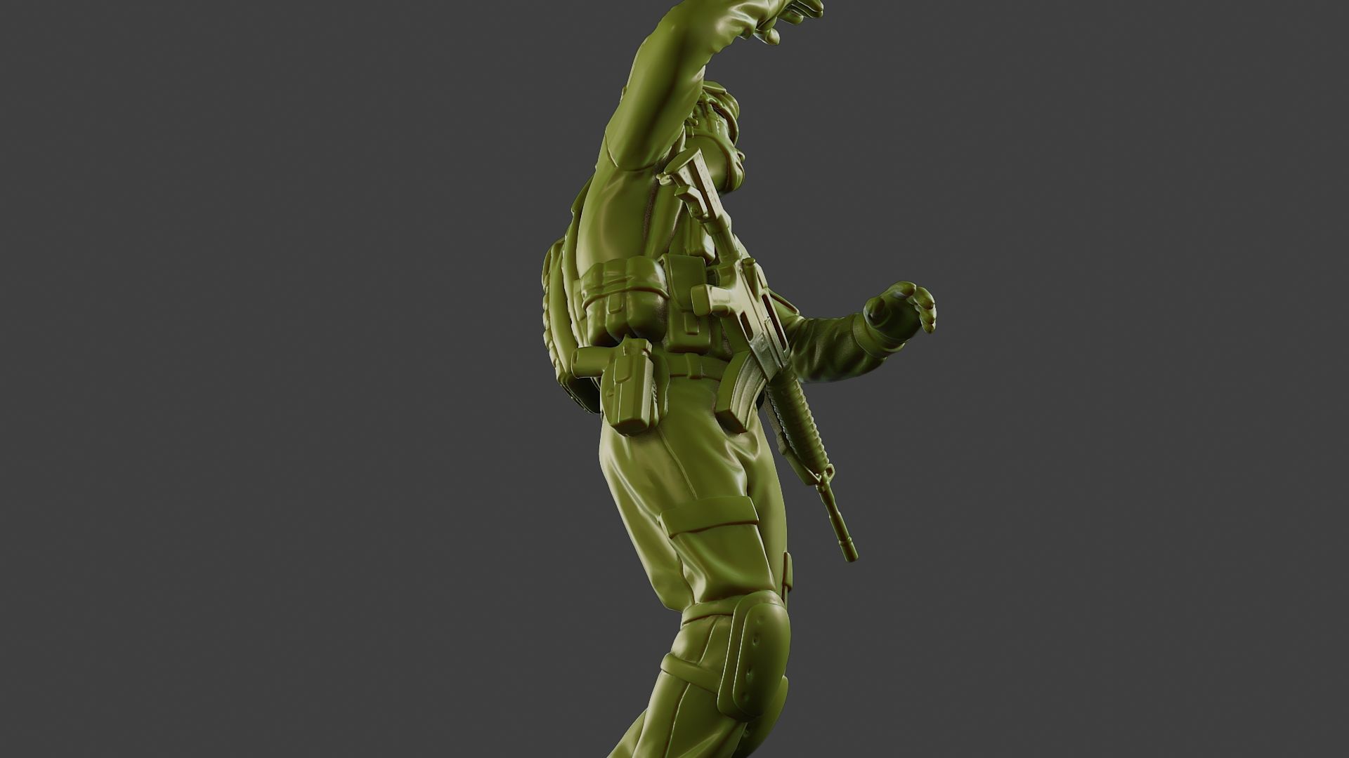 Conflict Scene Figurine Print ESFP1 010 3D print model_29