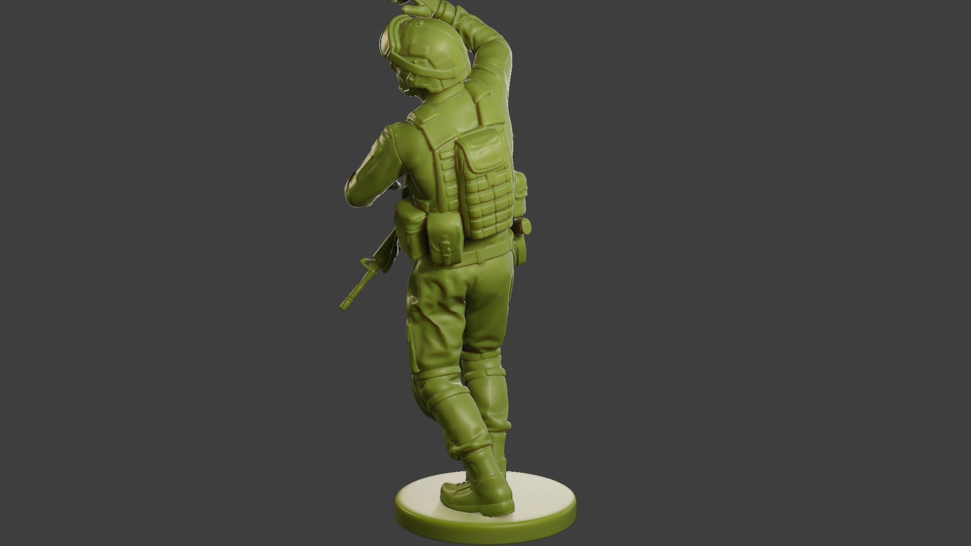 Conflict Scene Figurine Print ESFP1 010 3D print model_5