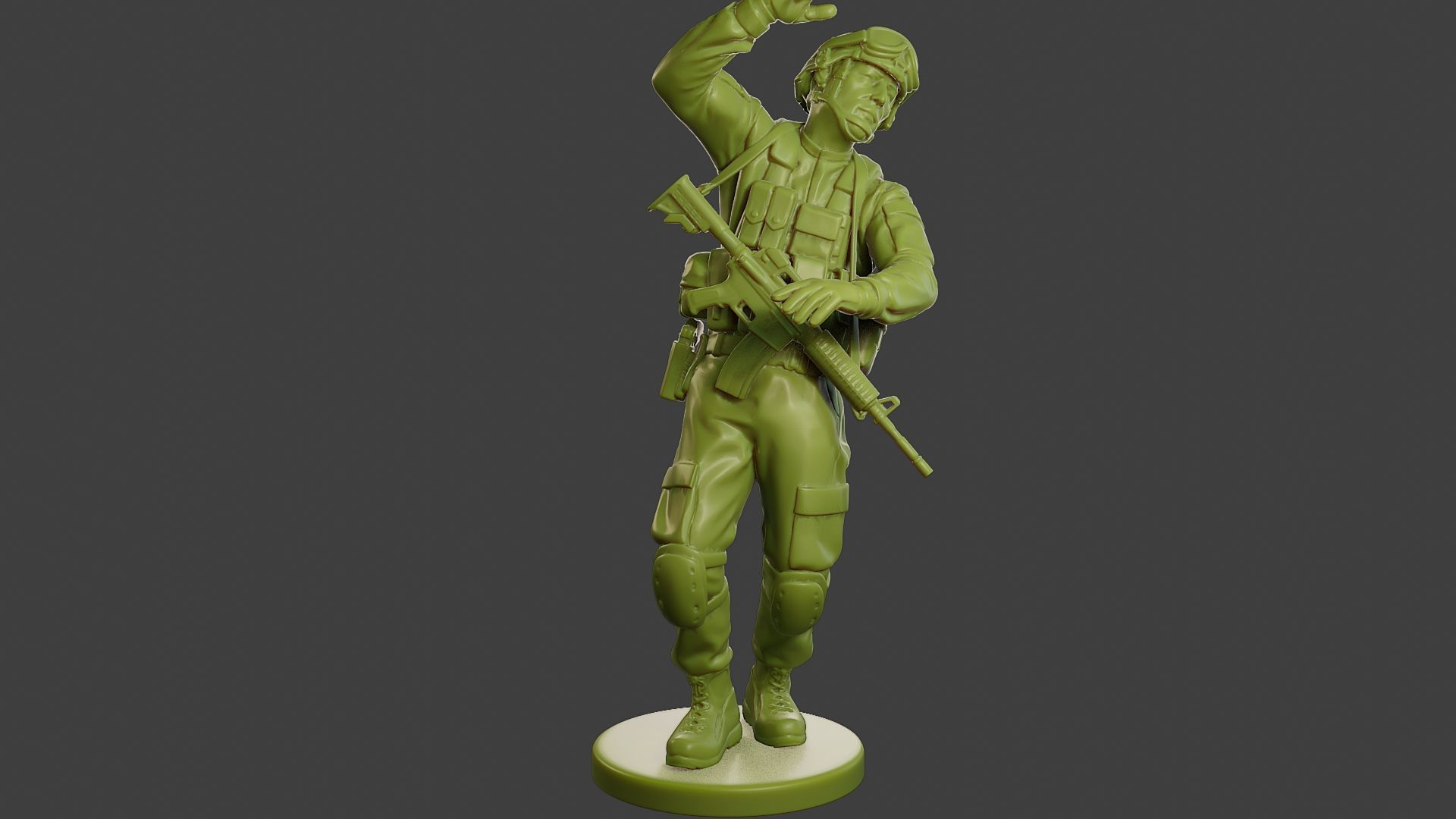 Conflict Scene Figurine Print ESFP1 010 3D print model_11
