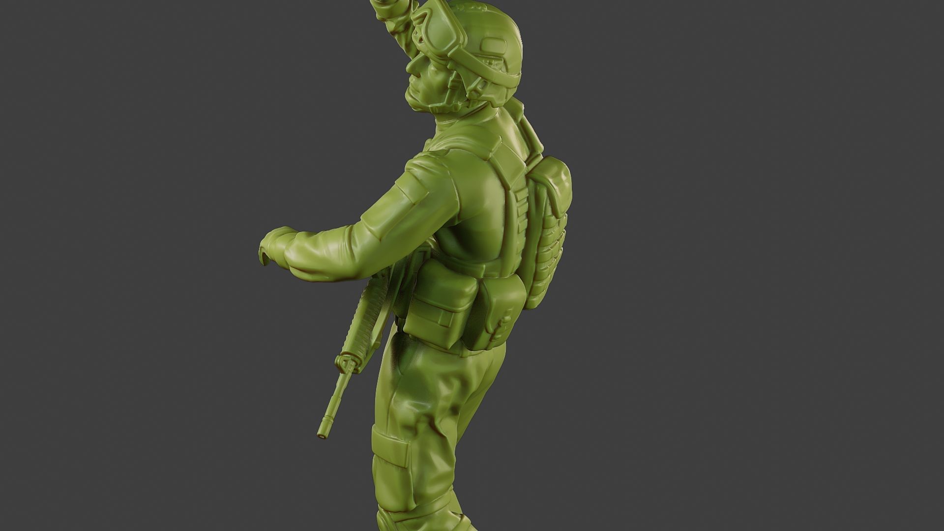 Conflict Scene Figurine Print ESFP1 010 3D print model_26