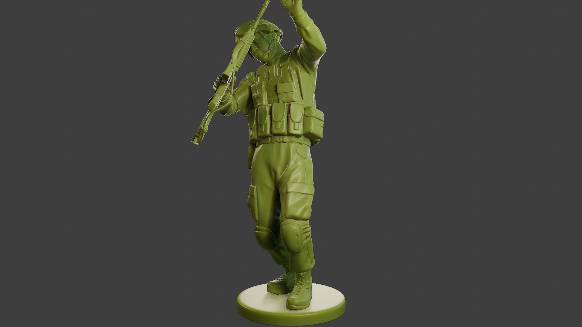 Conflict Scene Figurine Print ESFP1 011 3D print model_2