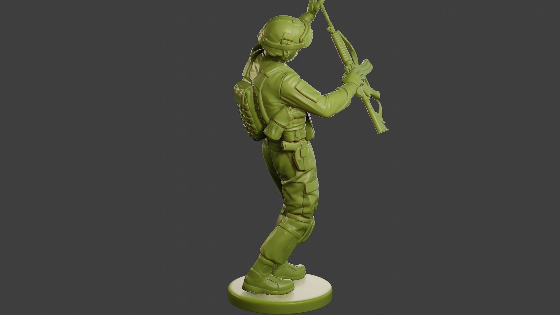 Conflict Scene Figurine Print ESFP1 011 3D print model_8