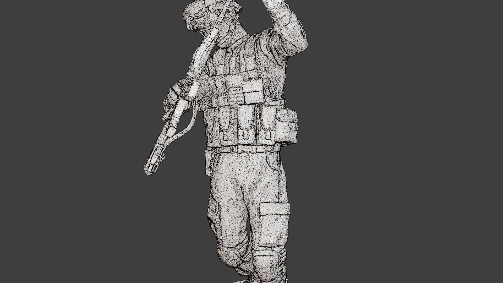 Conflict Scene Figurine Print ESFP1 011 3D print model_12