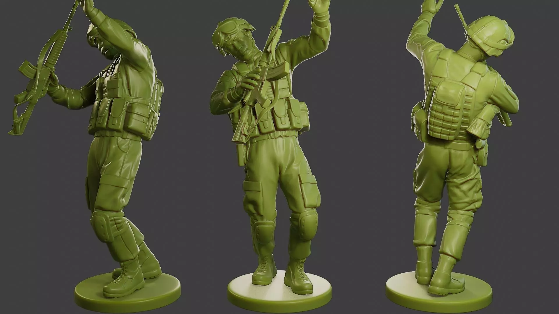 Conflict Scene Figurine Print ESFP1 011 3D print model_0