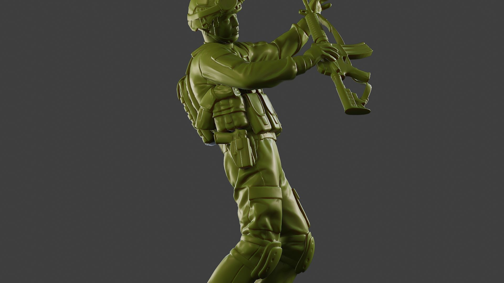 Conflict Scene Figurine Print ESFP1 011 3D print model_29