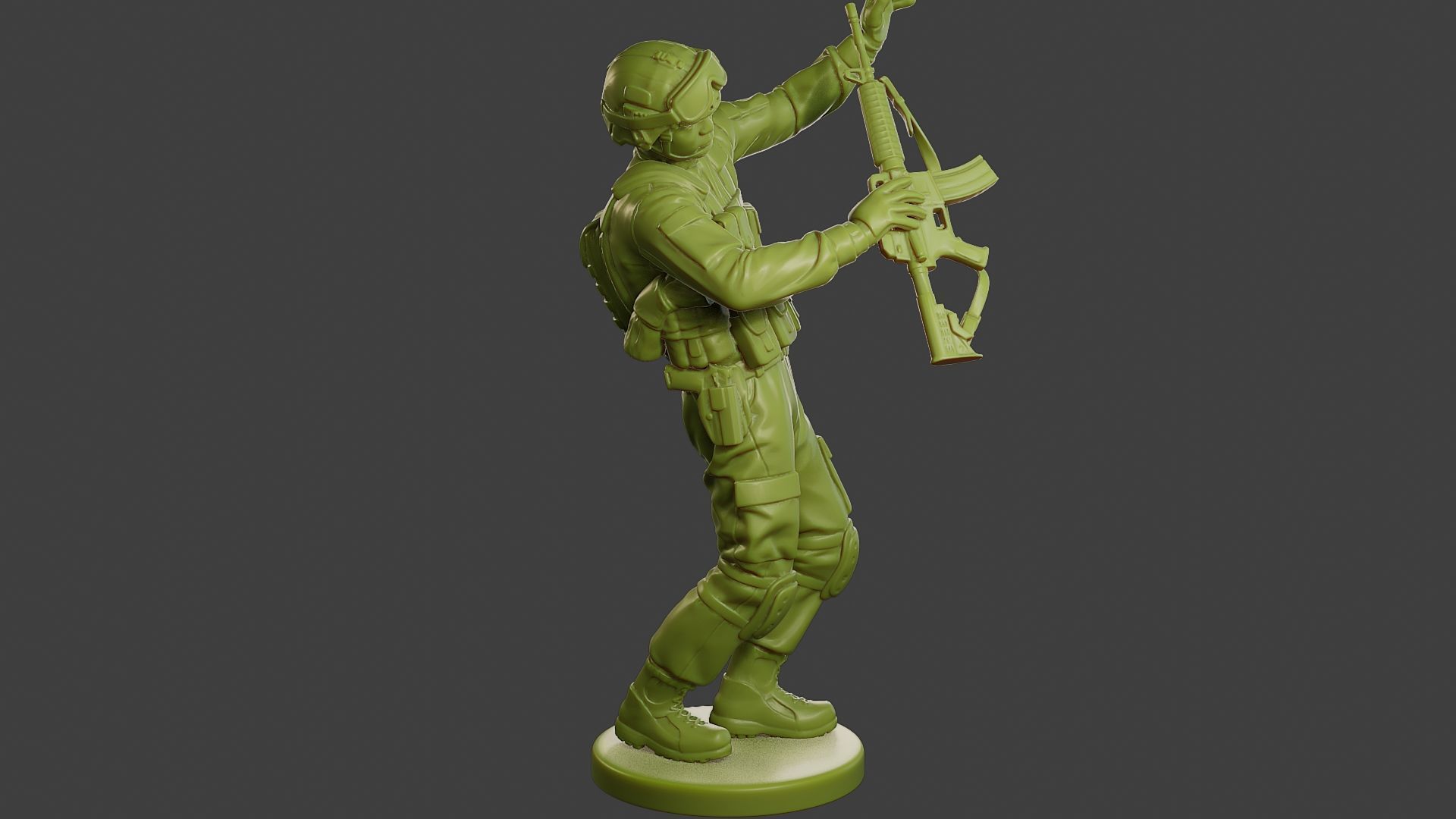 Conflict Scene Figurine Print ESFP1 011 3D print model_9