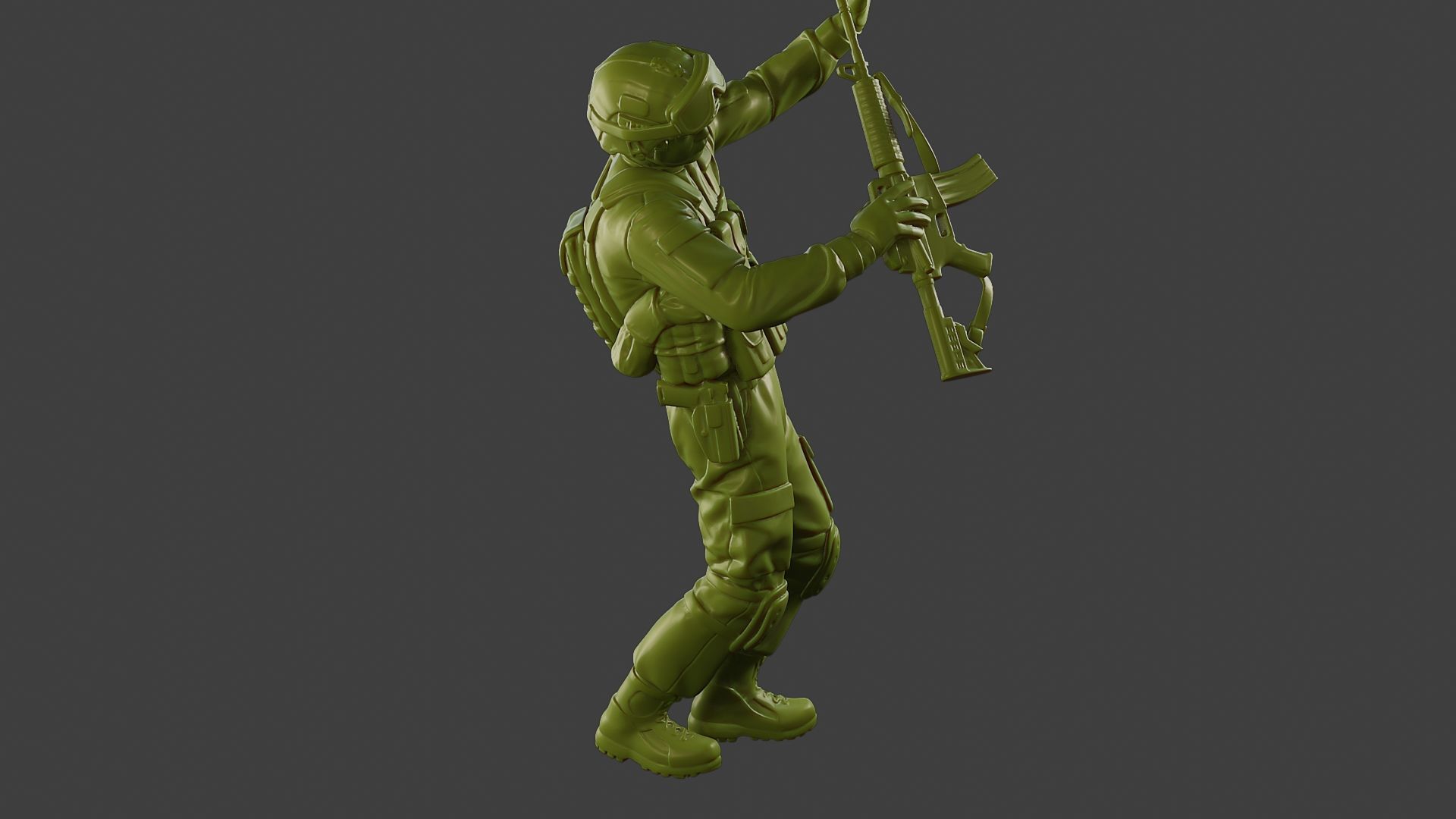Conflict Scene Figurine Print ESFP1 011 3D print model_30