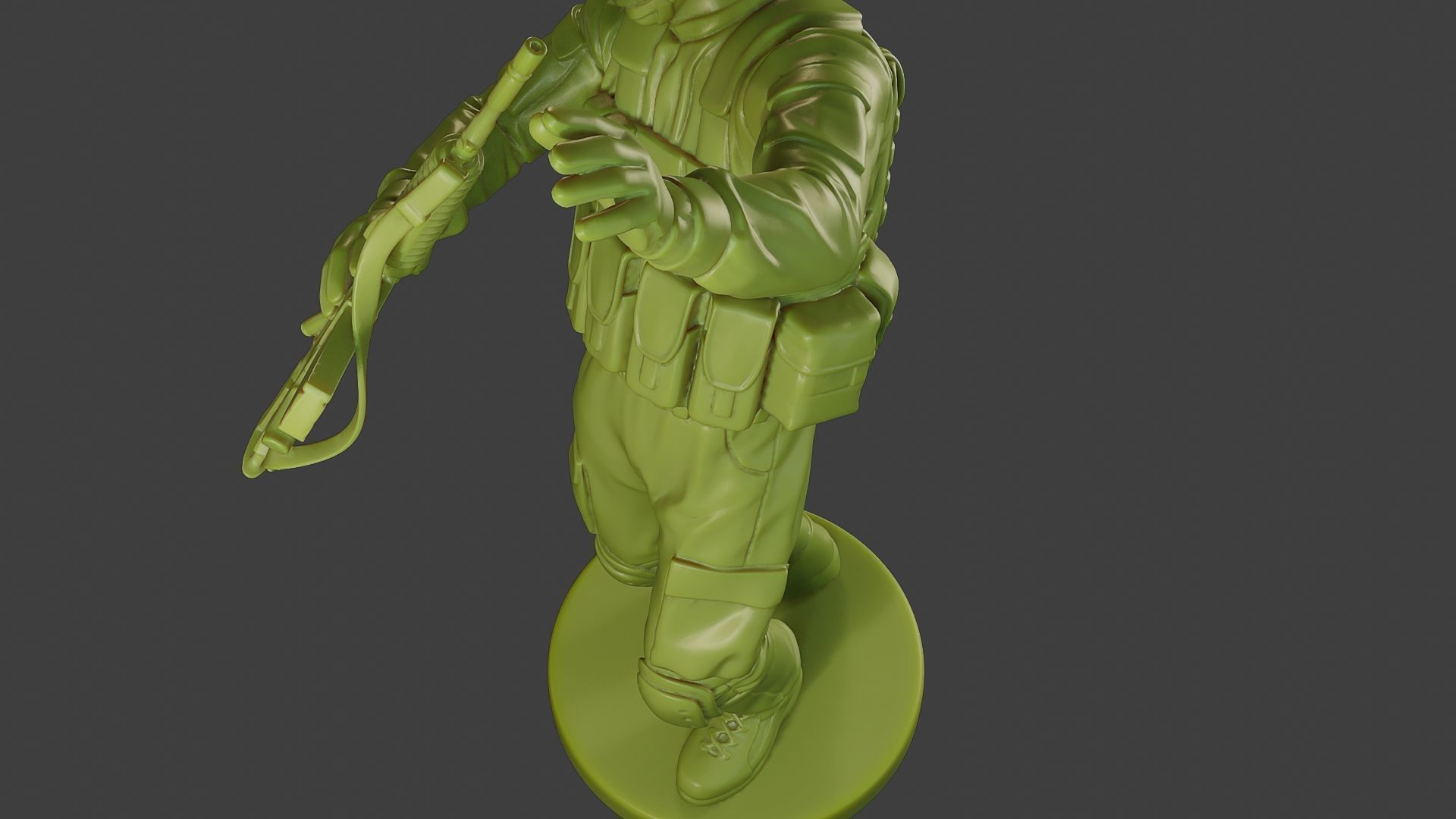 Conflict Scene Figurine Print ESFP1 011 3D print model_16
