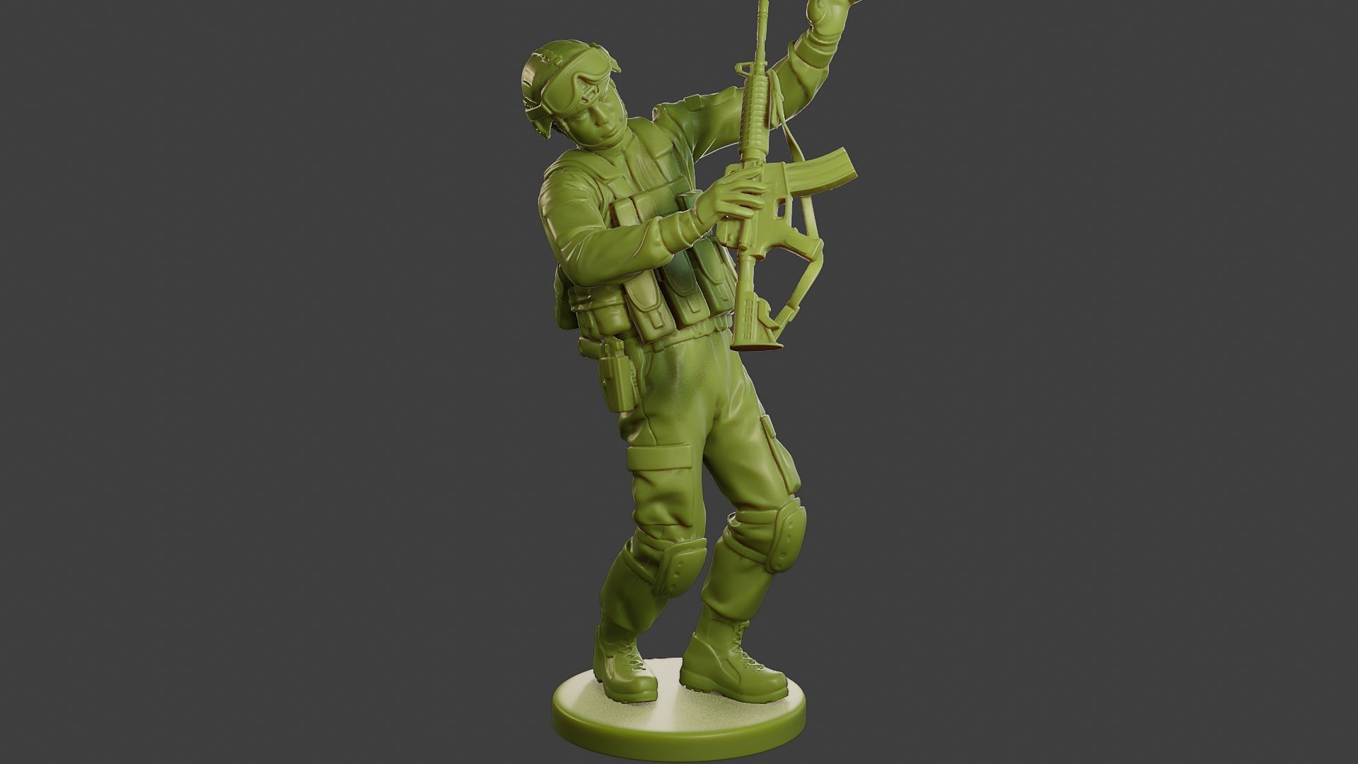 Conflict Scene Figurine Print ESFP1 011 3D print model_10