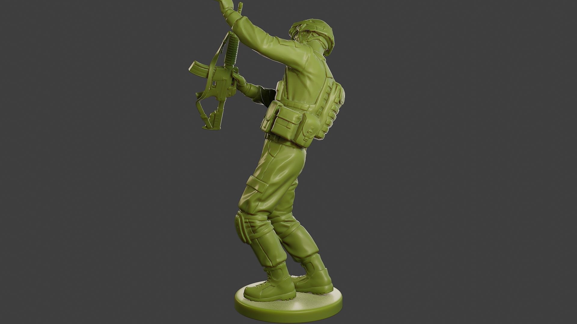 Conflict Scene Figurine Print ESFP1 011 3D print model_4