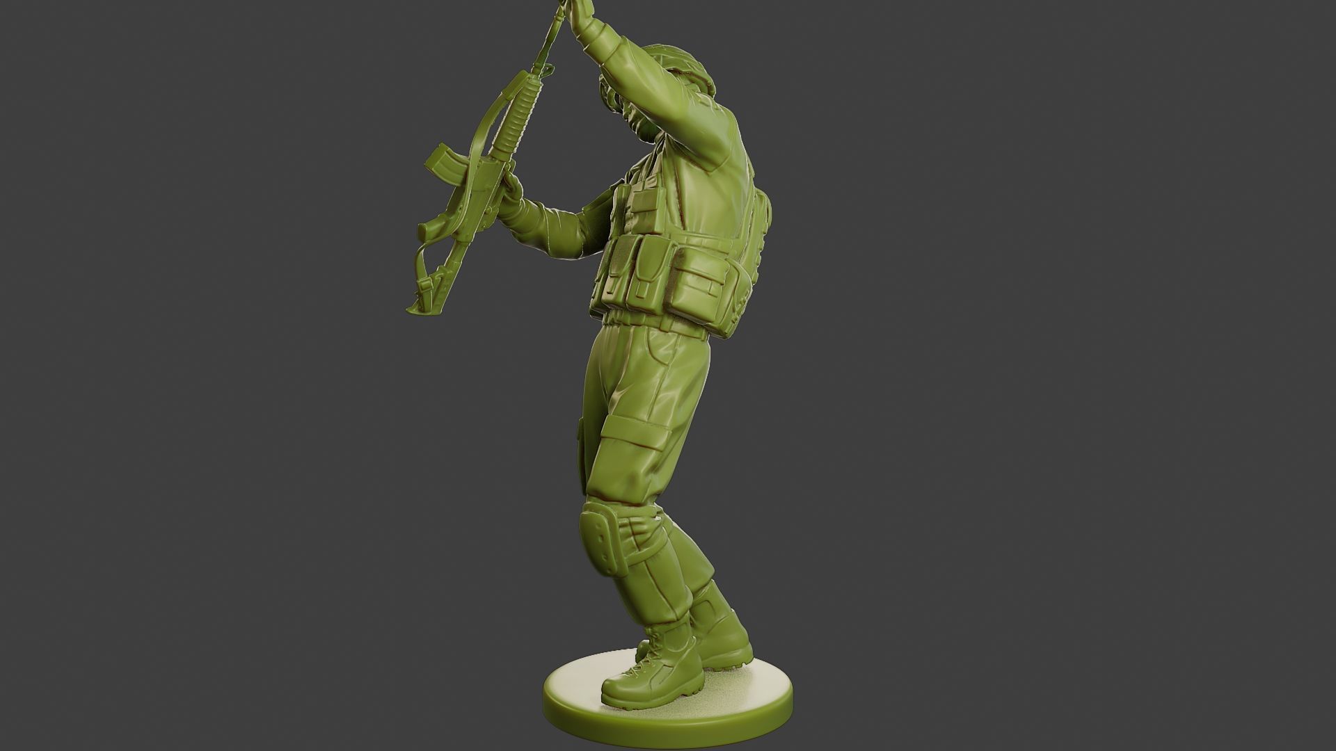 Conflict Scene Figurine Print ESFP1 011 3D print model_3