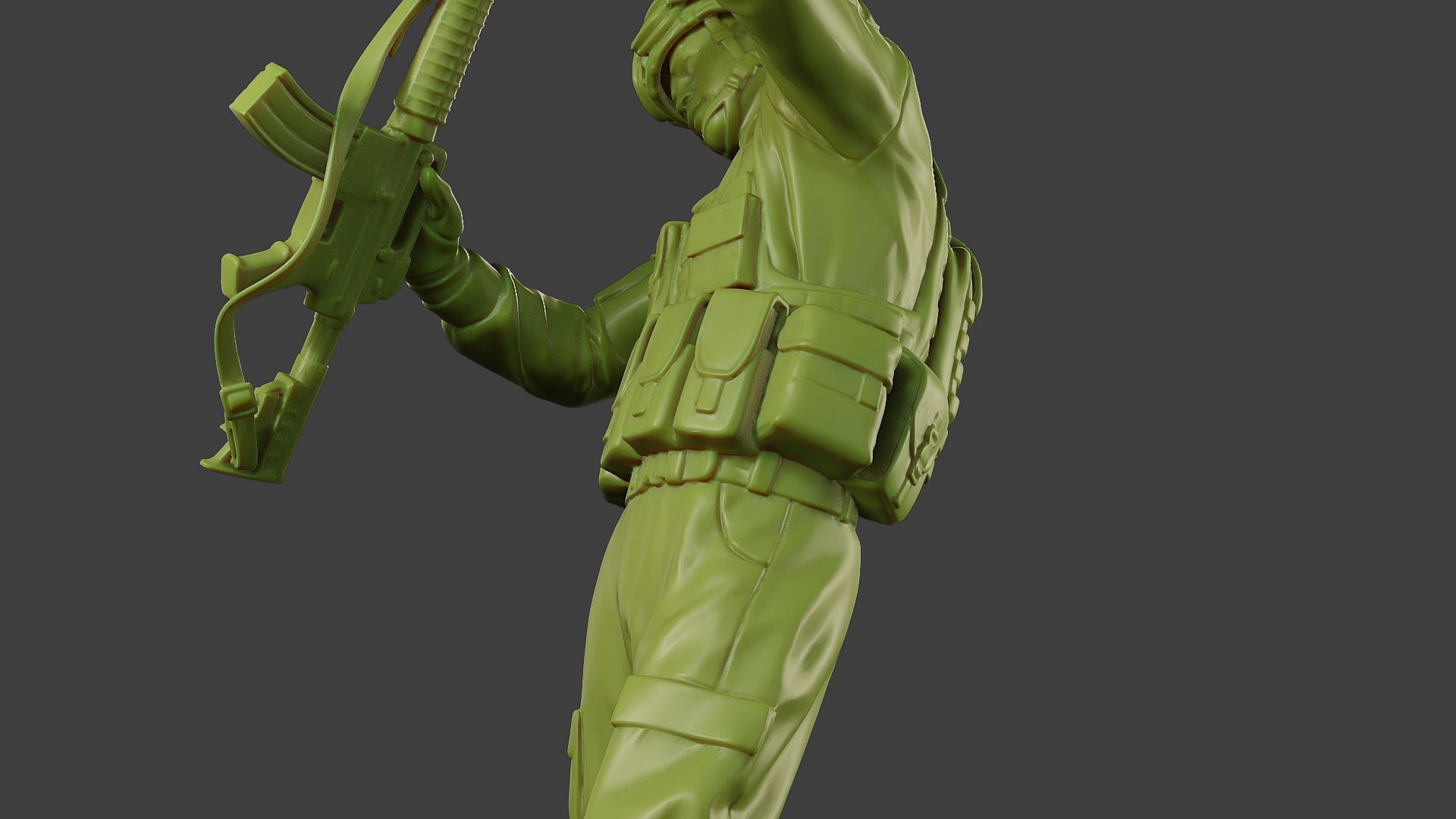 Conflict Scene Figurine Print ESFP1 011 3D print model_17