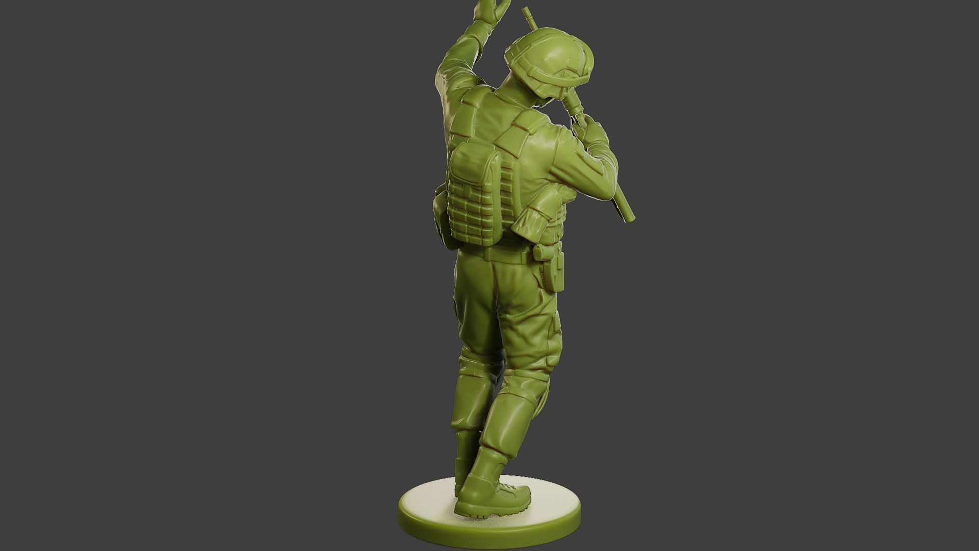 Conflict Scene Figurine Print ESFP1 011 3D print model_7