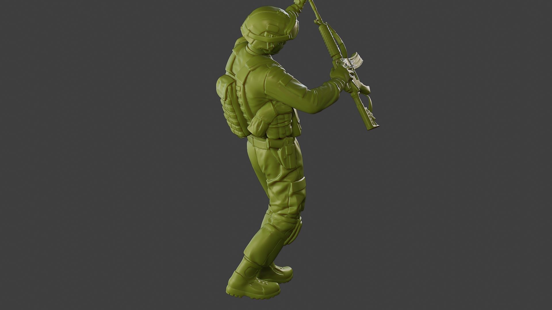 Conflict Scene Figurine Print ESFP1 011 3D print model_31