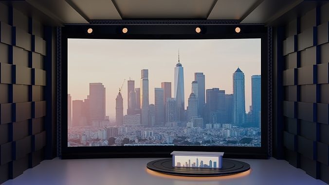 PI4 Virtual Studio Set 3D model