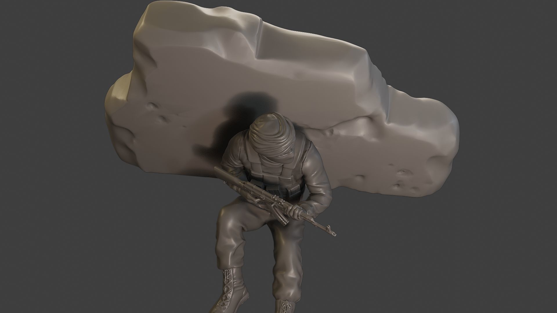 Conflict Scene Figurine Print ESFP1 012 3D print model_14