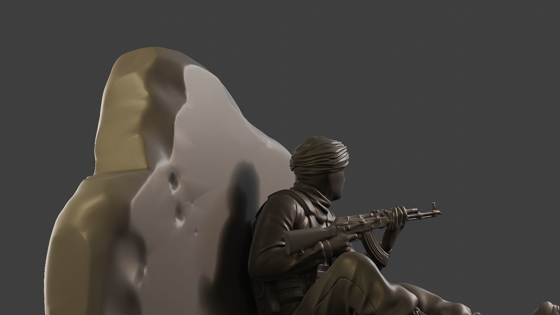 Conflict Scene Figurine Print ESFP1 012 3D print model_29