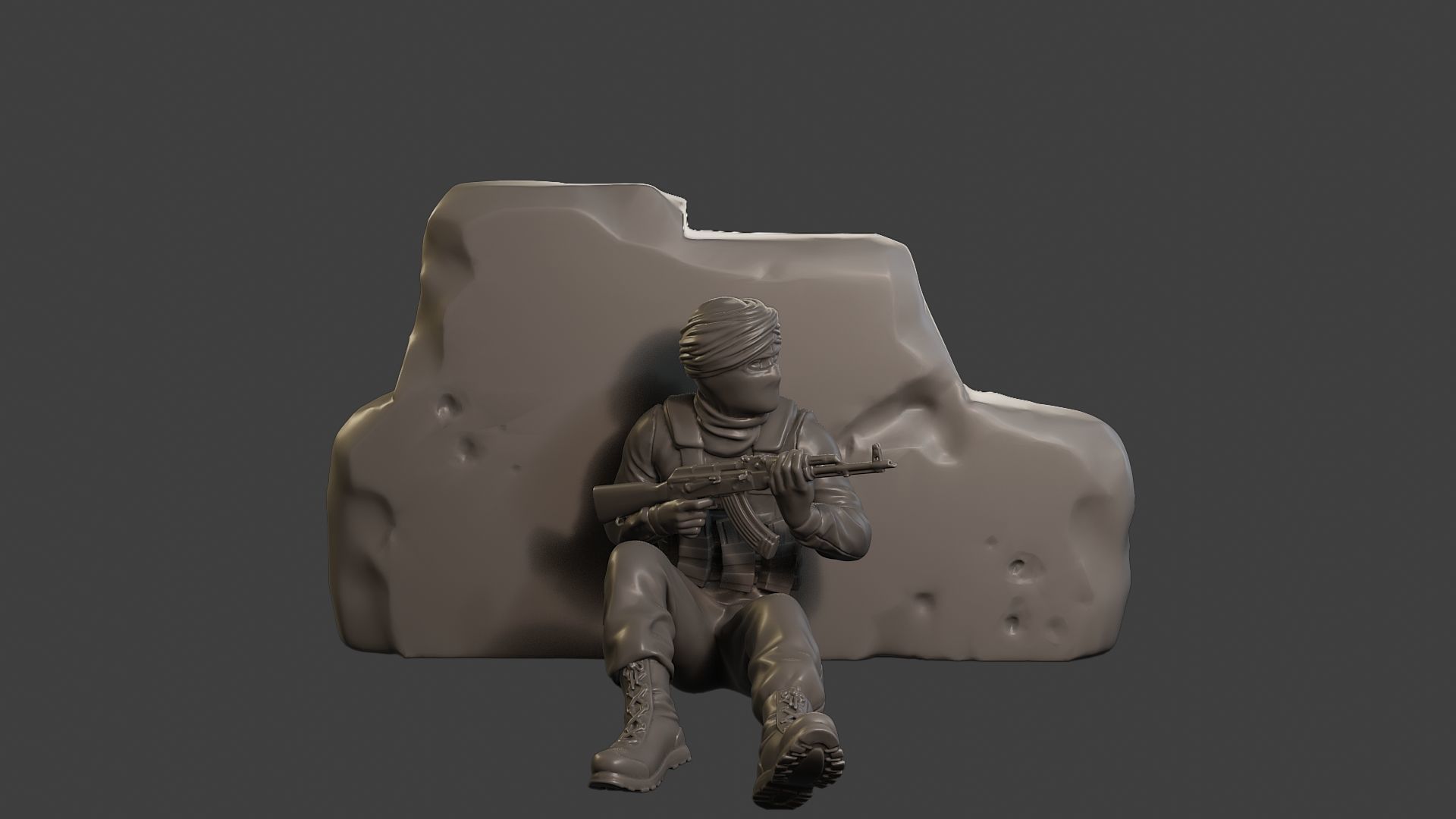 Conflict Scene Figurine Print ESFP1 012 3D print model_11