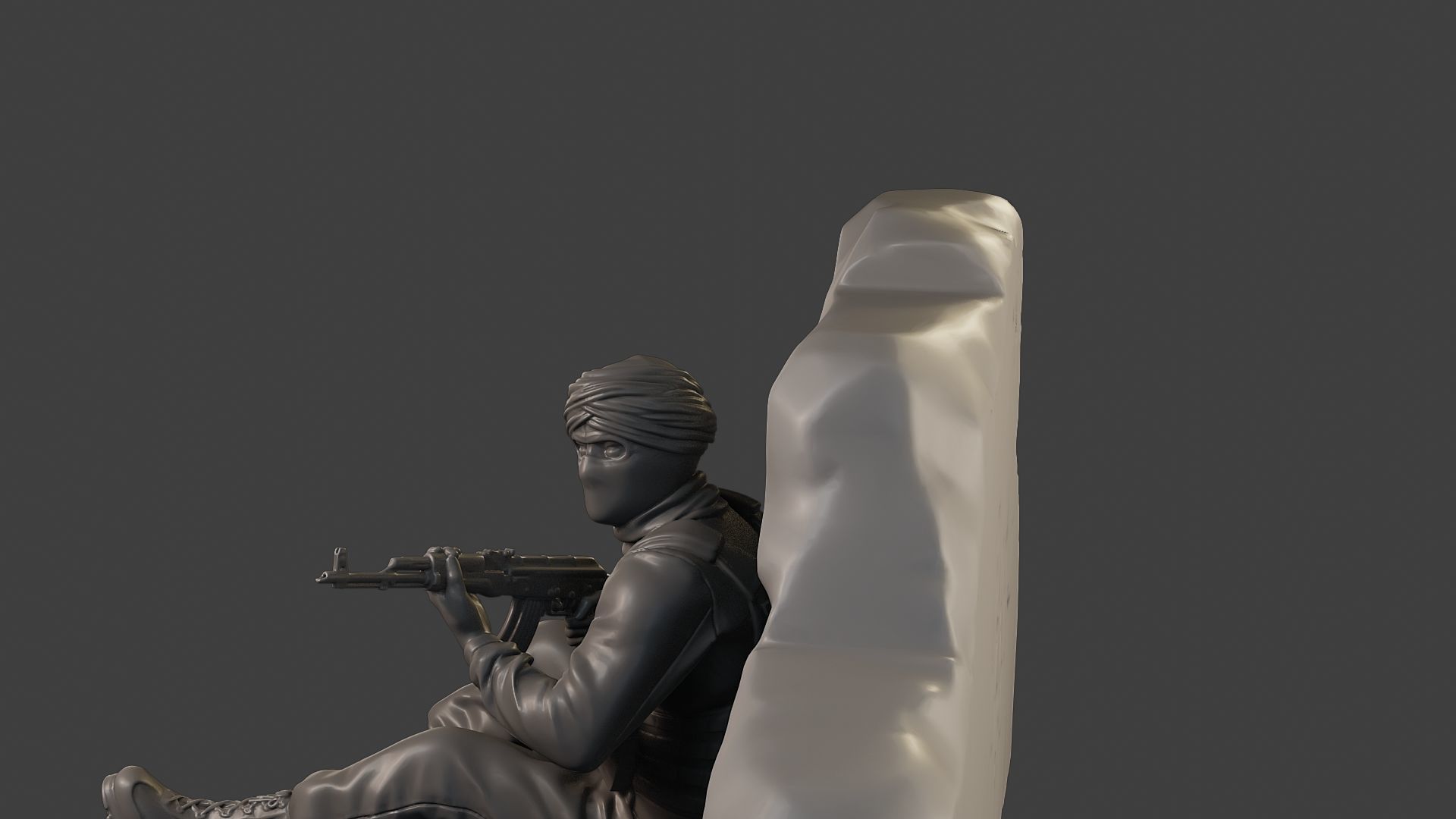 Conflict Scene Figurine Print ESFP1 012 3D print model_26