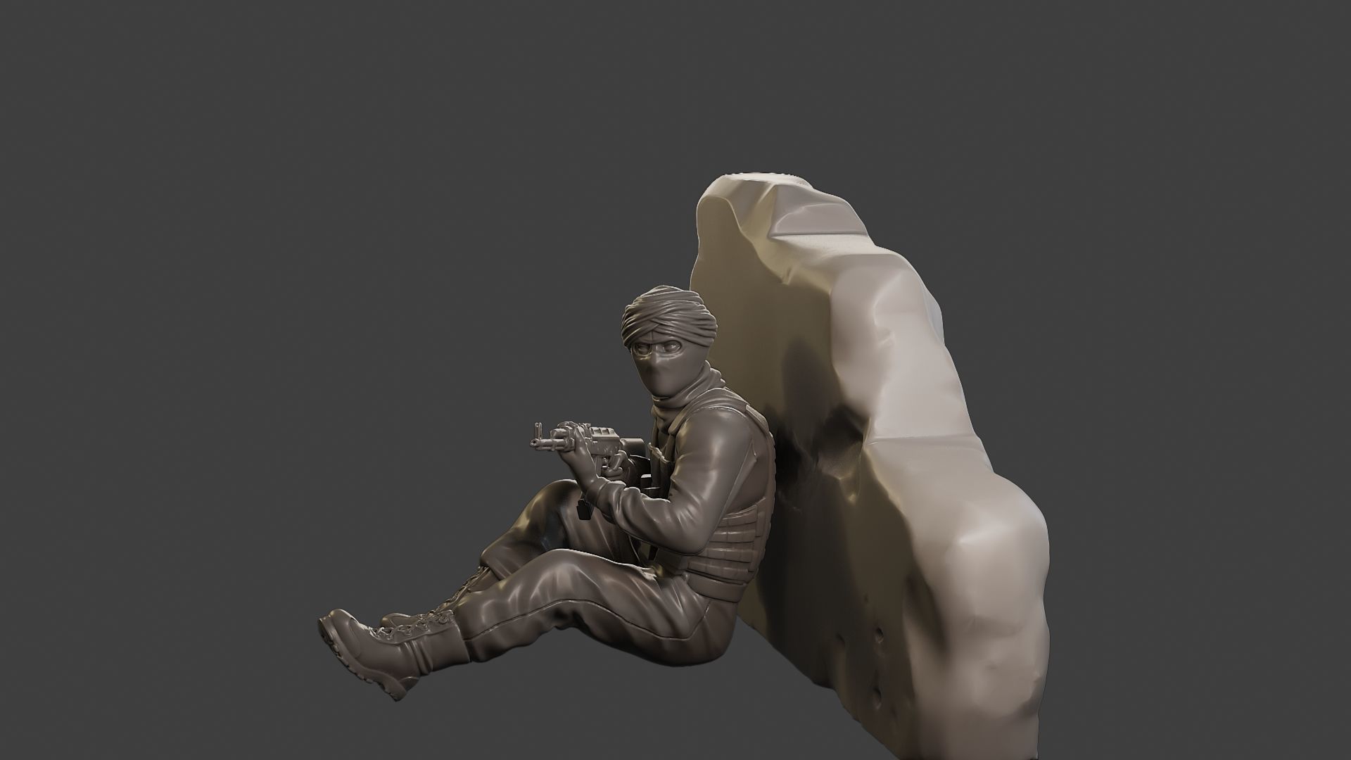 Conflict Scene Figurine Print ESFP1 012 3D print model_3