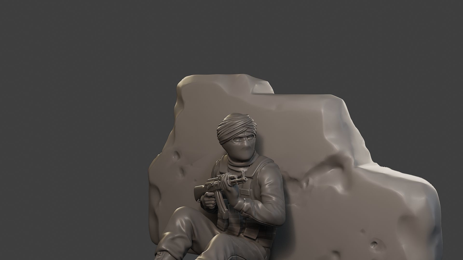 Conflict Scene Figurine Print ESFP1 012 3D print model_27