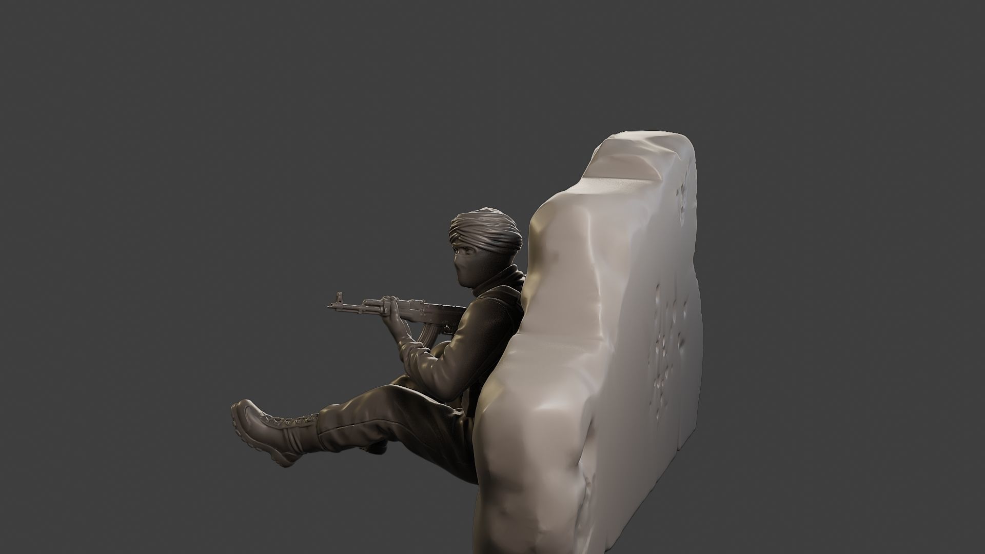 Conflict Scene Figurine Print ESFP1 012 3D print model_4