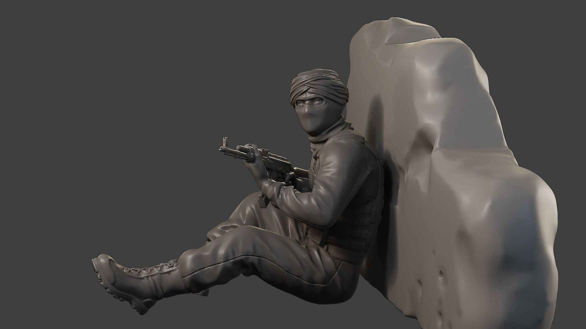 Conflict Scene Figurine Print ESFP1 012 3D print model_17