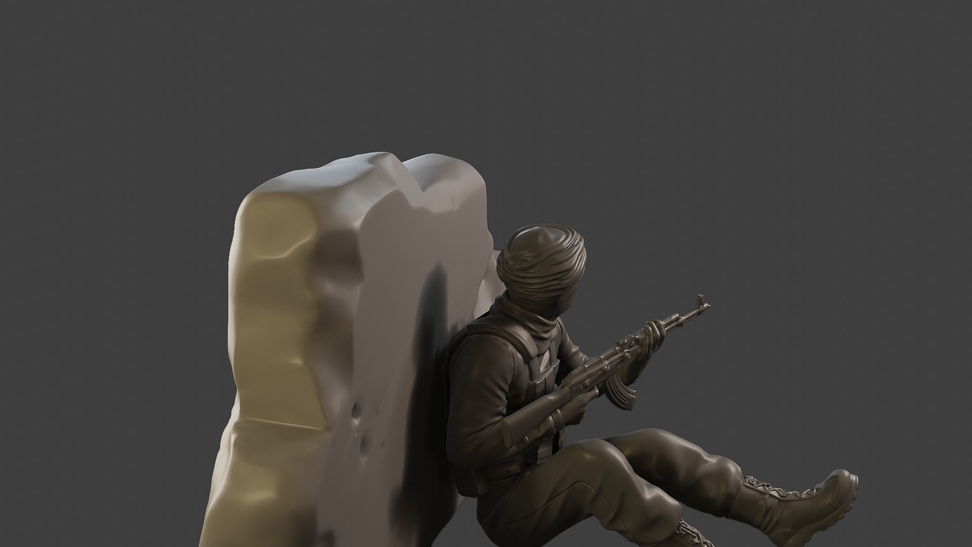 Conflict Scene Figurine Print ESFP1 012 3D print model_30