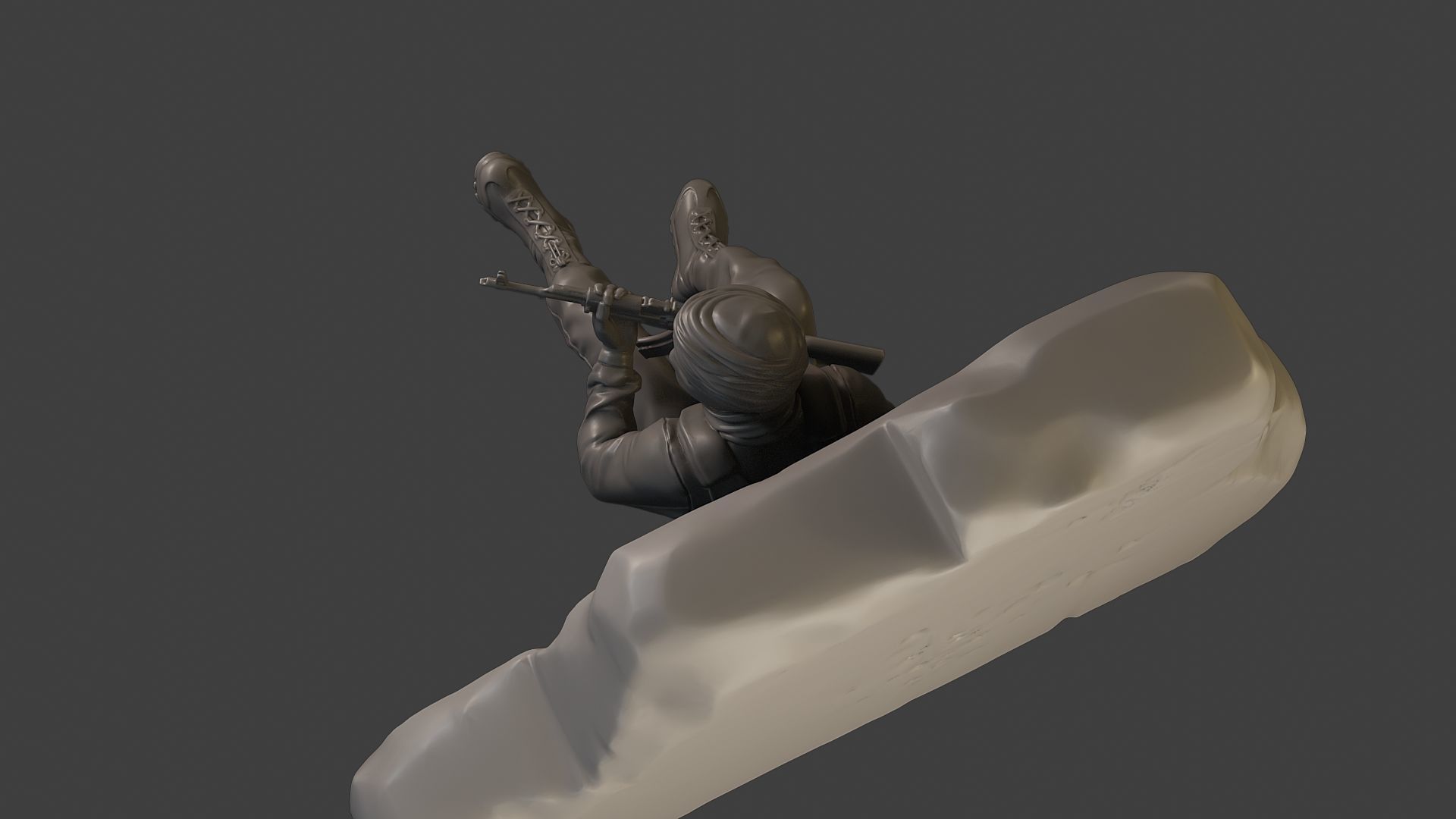 Conflict Scene Figurine Print ESFP1 012 3D print model_16