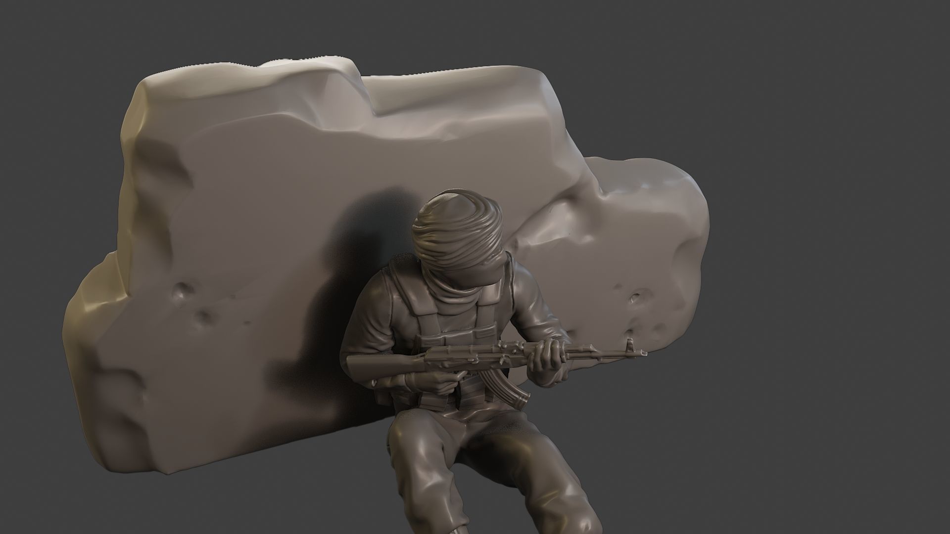 Conflict Scene Figurine Print ESFP1 012 3D print model_19