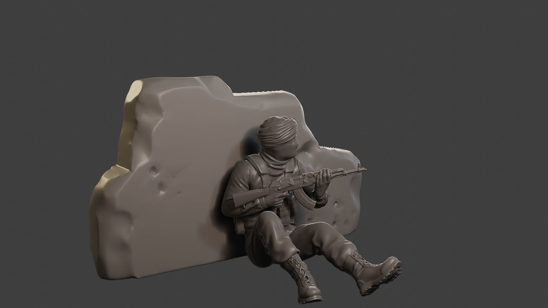 Conflict Scene Figurine Print ESFP1 012 3D print model_10