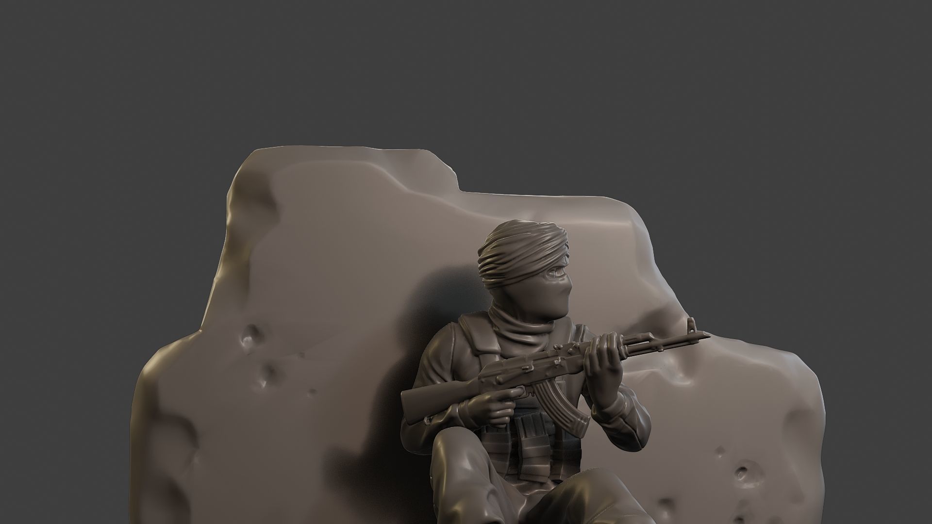 Conflict Scene Figurine Print ESFP1 012 3D print model_28