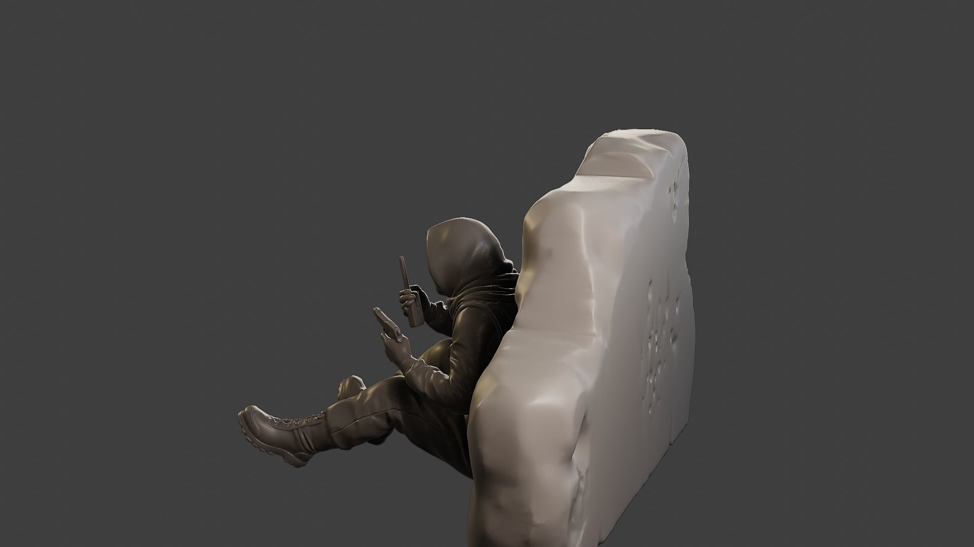 Conflict Scene Figurine Print ESFP1 013 3D print model_4