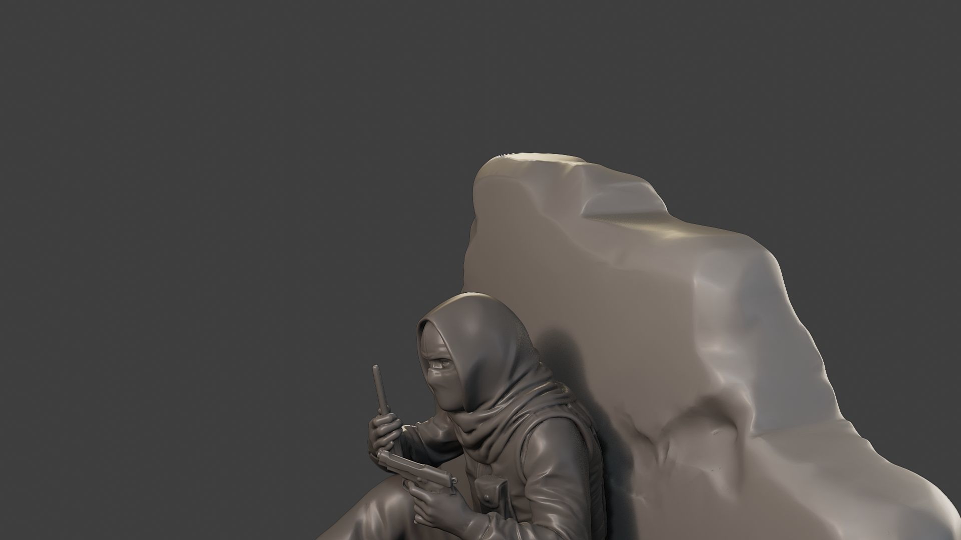 Conflict Scene Figurine Print ESFP1 013 3D print model_18