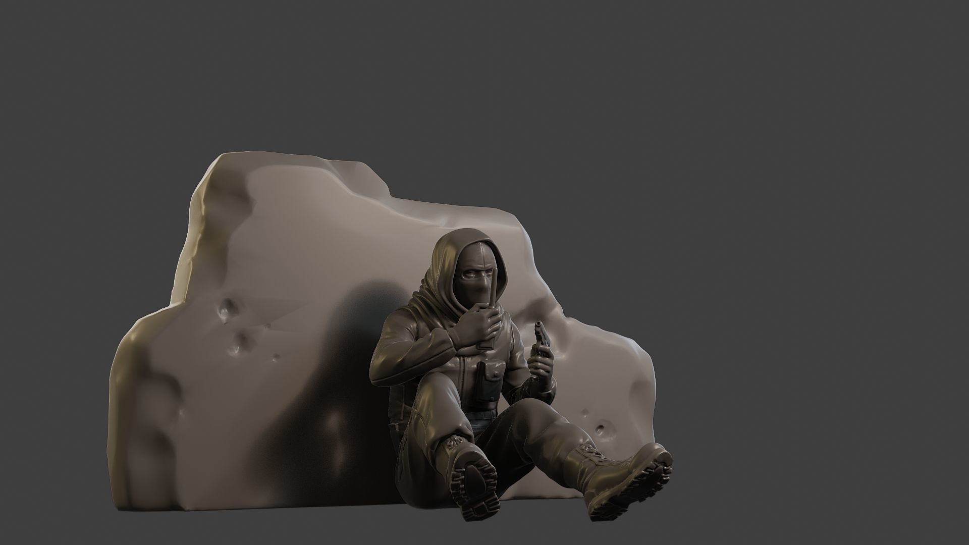 Conflict Scene Figurine Print ESFP1 013 3D print model_13