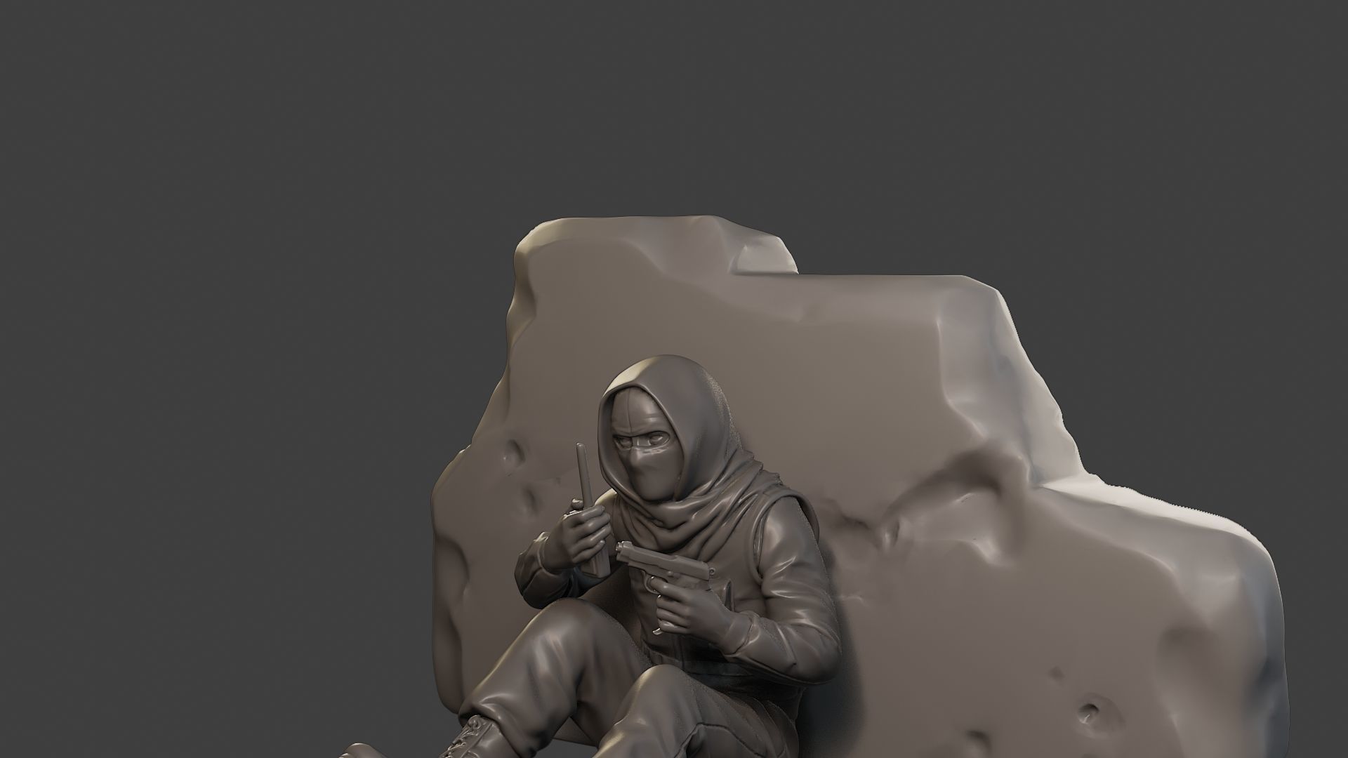 Conflict Scene Figurine Print ESFP1 013 3D print model_27