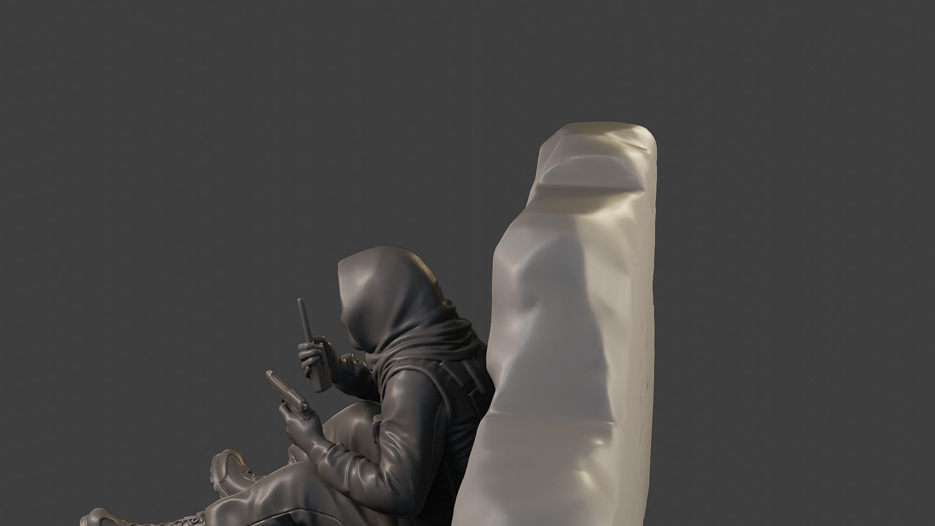 Conflict Scene Figurine Print ESFP1 013 3D print model_26